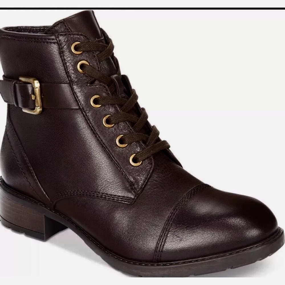 ⬇️💰Clarks Swansea Dark Brown Ankle Moto Boot